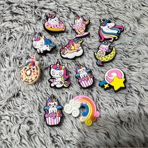 Unicorn Charms for crocs 12 pcs